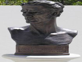 Adam Lindsay Gordon Bronze Bust - Geraldton Accommodation