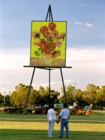 Van Gogh Sunflower Painting - Wagga Wagga Accommodation
