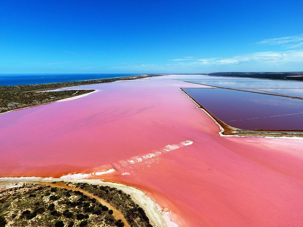 Pink Lake Aerial Flyover From Geraldton - thumb 0