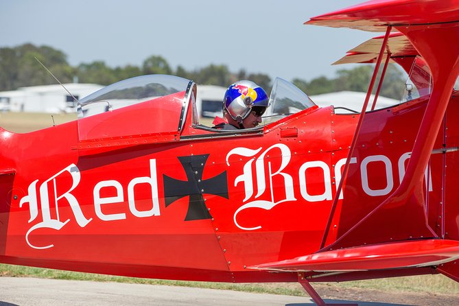 Intense Aerobatic Experience in the Open Canopy Red Baron Pitts Special - Accommodation Port Macquarie