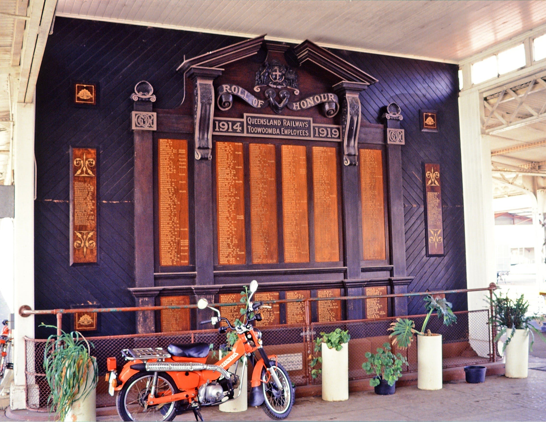 Toowoomba Railway Station Memorial Honour Board - Redcliffe Tourism