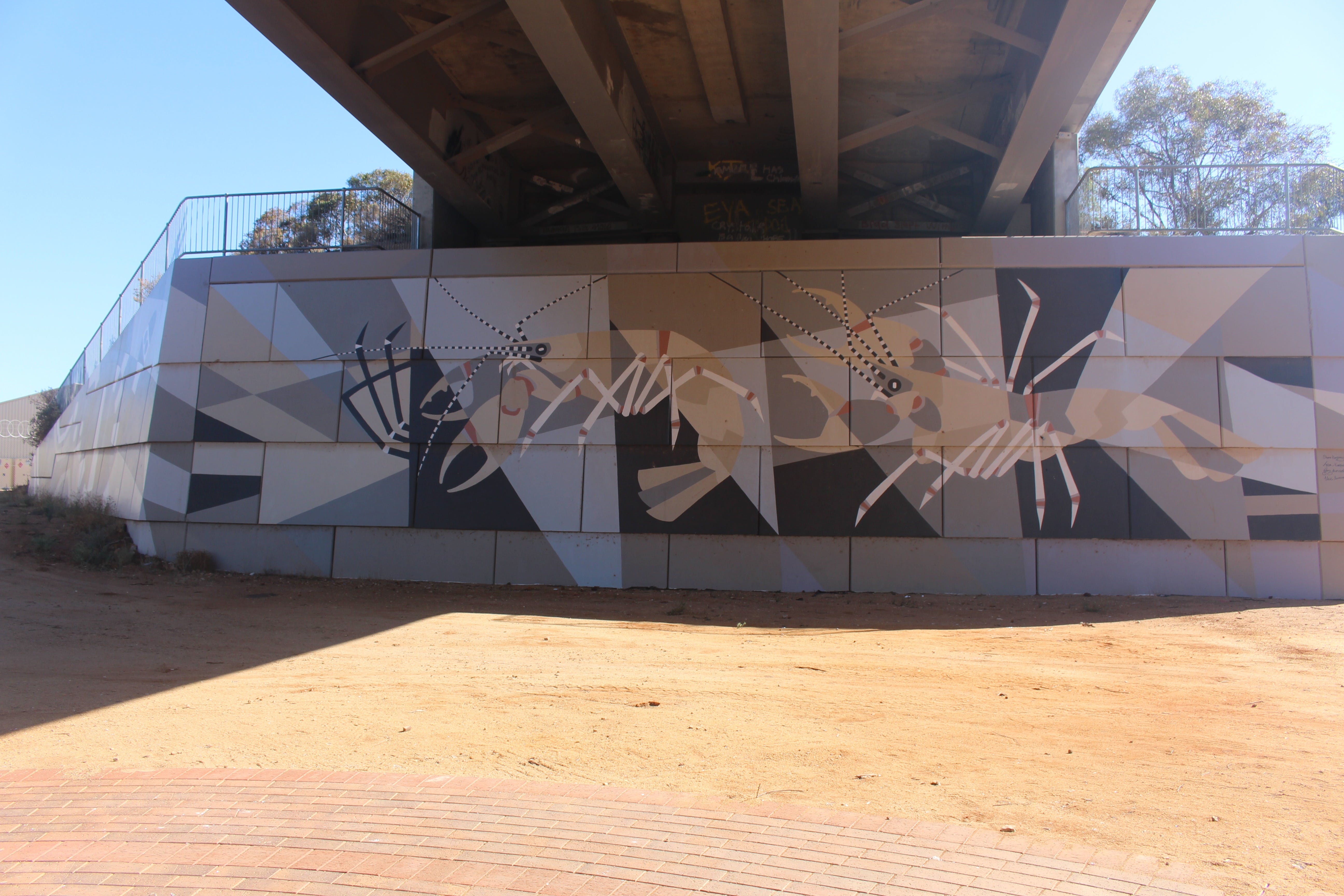 Berri Bridge Mural - Accommodation Nelson Bay
