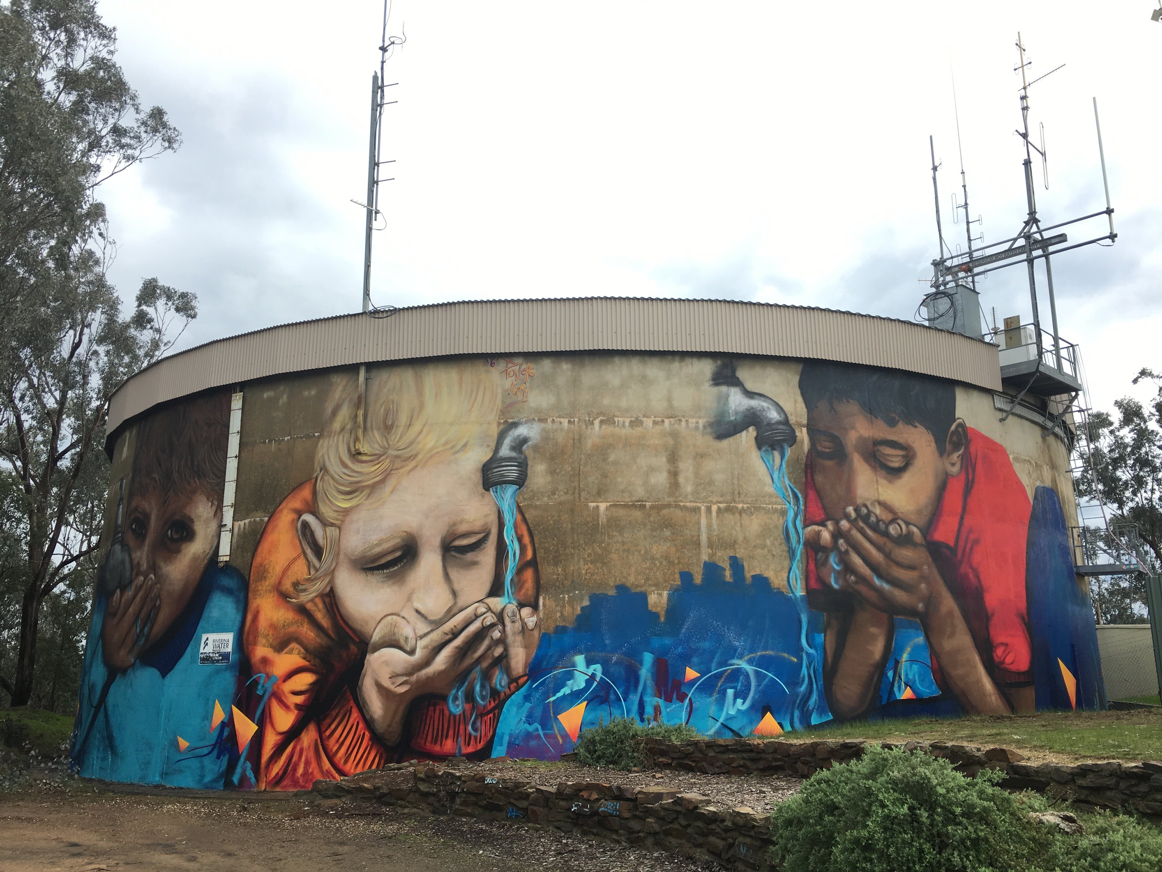 Willans Hill Water Tower Mural - thumb 0