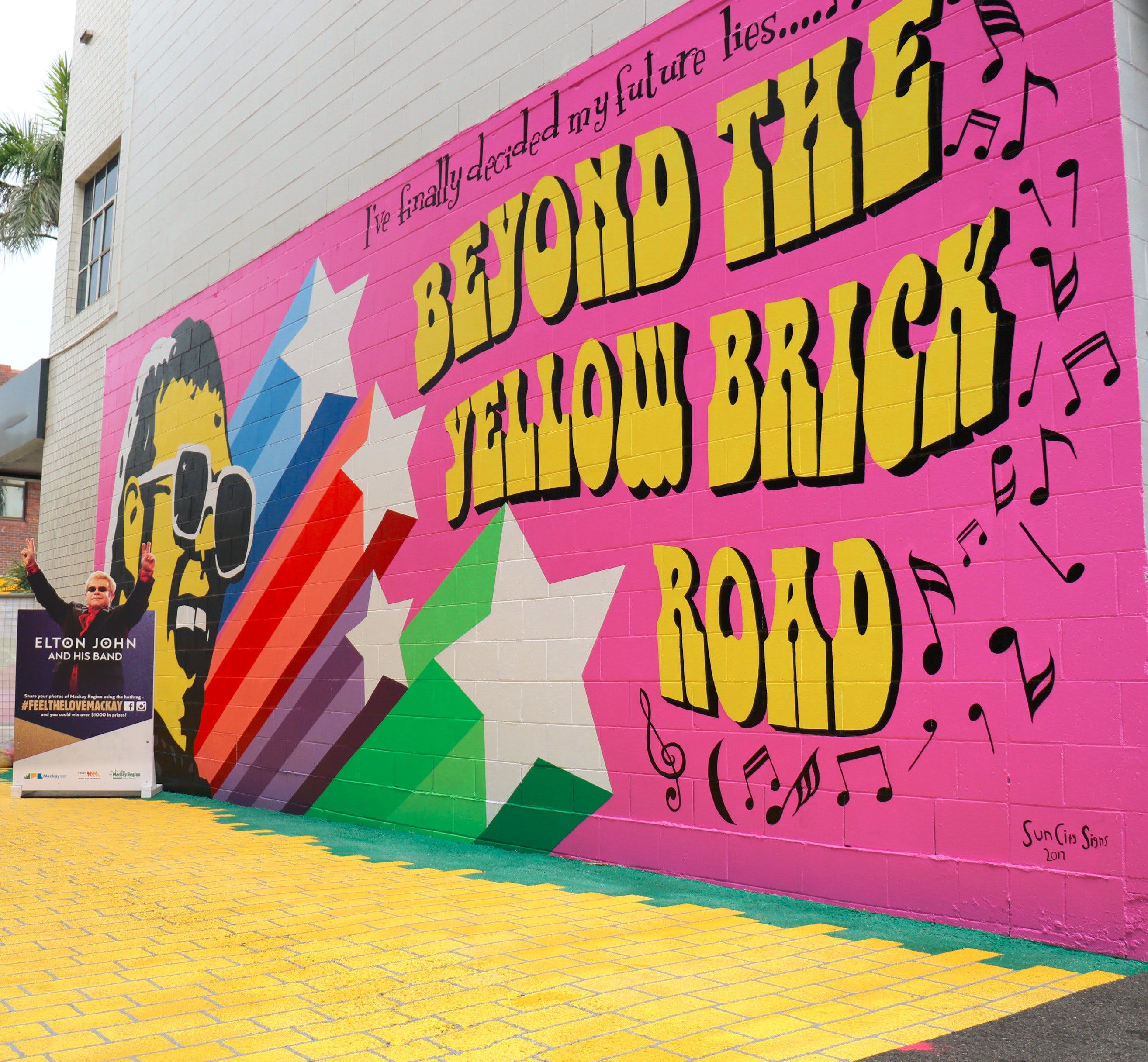 Yellow Brick Road And Elton John Mural - thumb 0