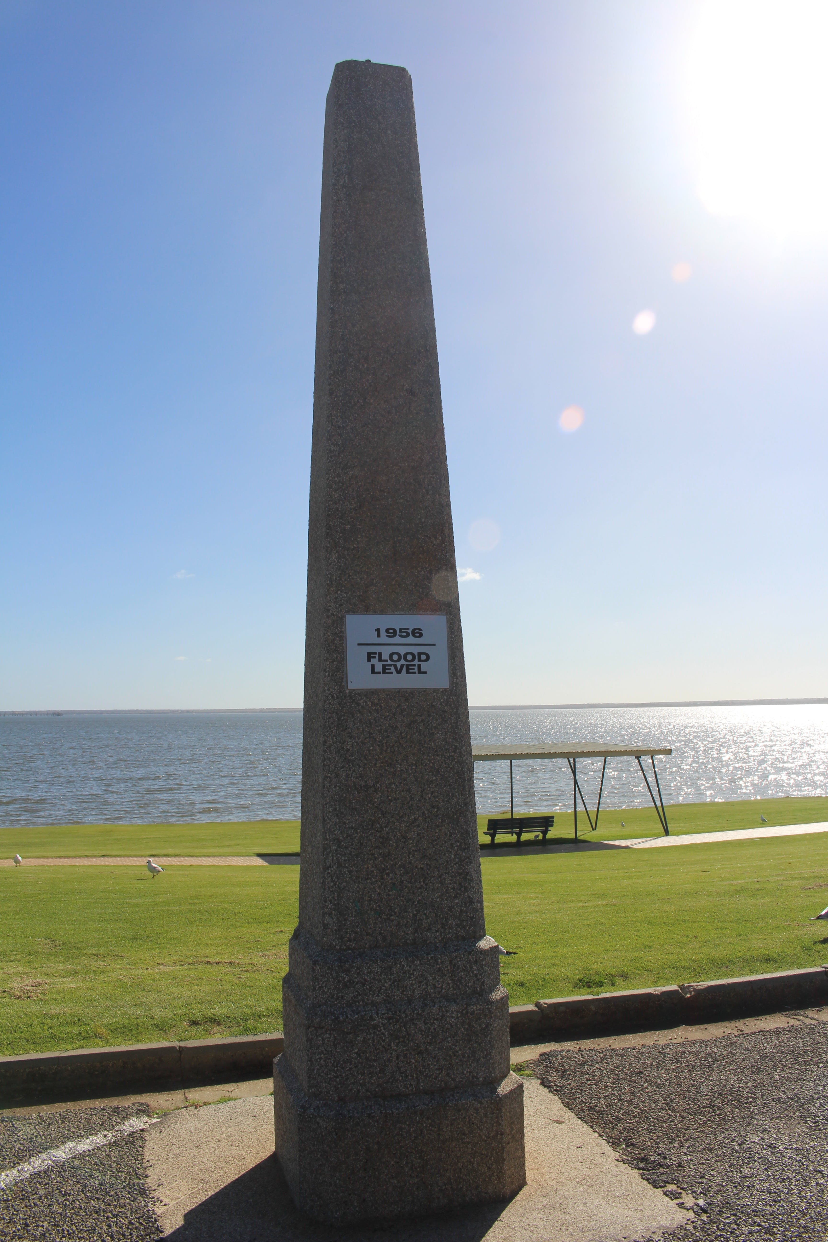 1956 Flood Marker - Accommodation Redcliffe