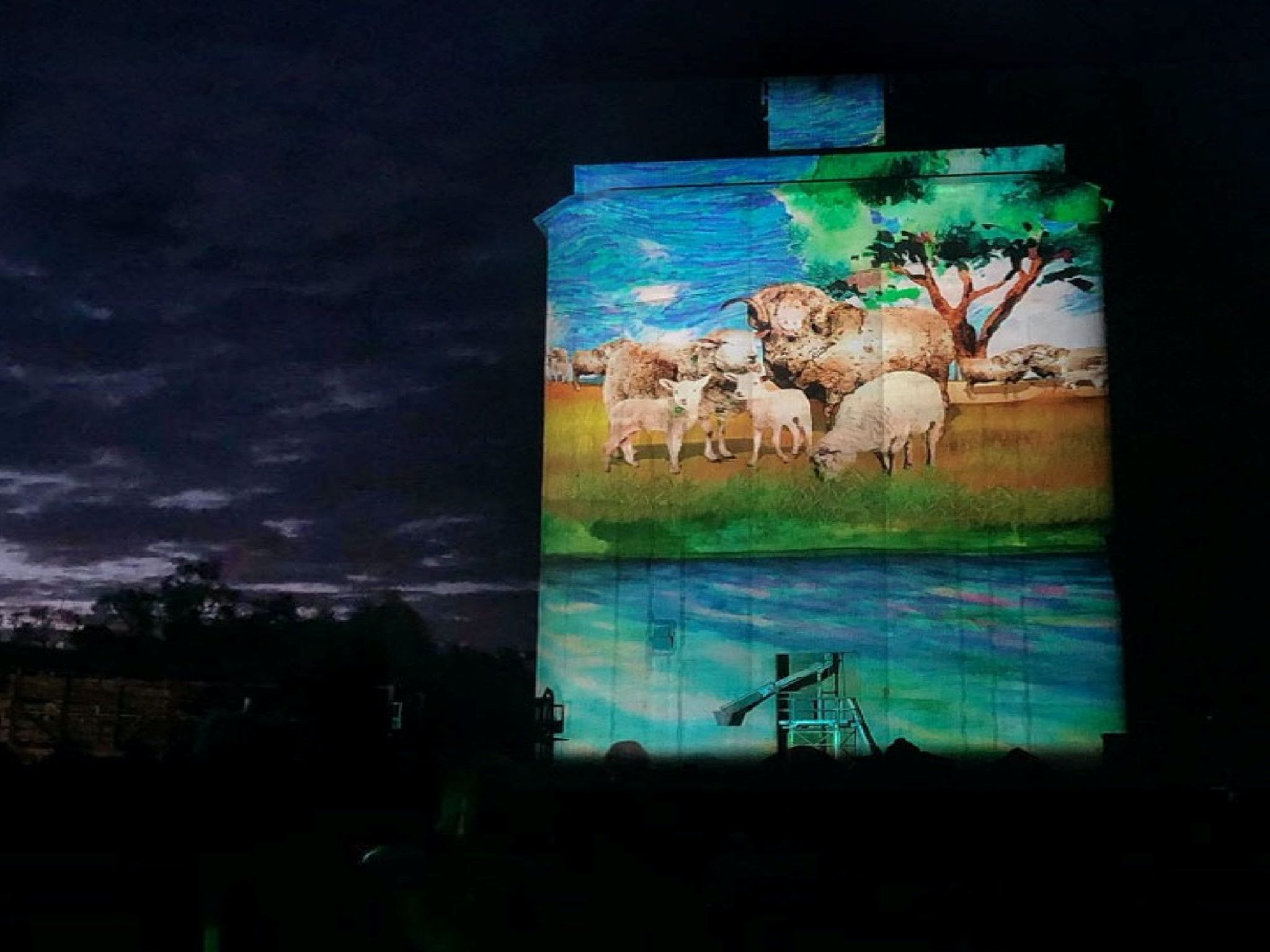 Quorn Silo Light Show - Accommodation Georgetown