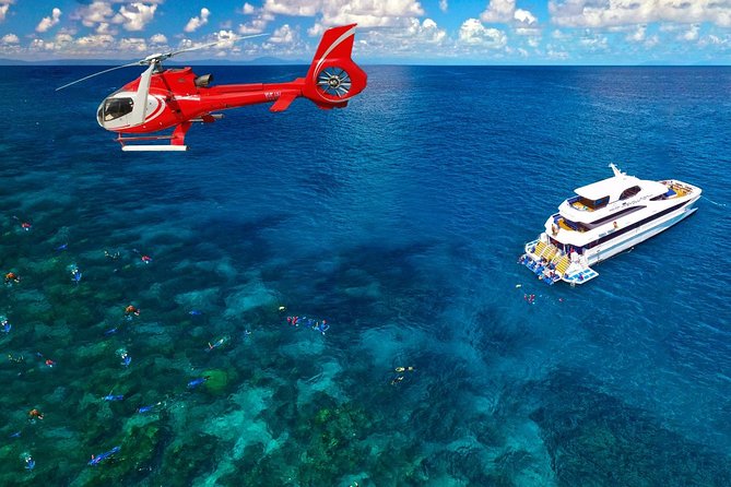 Full Day Reef Cruise Including 10 Minute Heli Scenic Flight: Get High Package - thumb 0